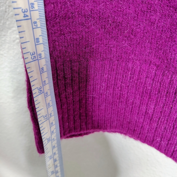 J Crew Purple Turtleneck Sweater-dress In Supersoft Yarn Sz XXS Merino/Alpaca - Picture 10 of 14